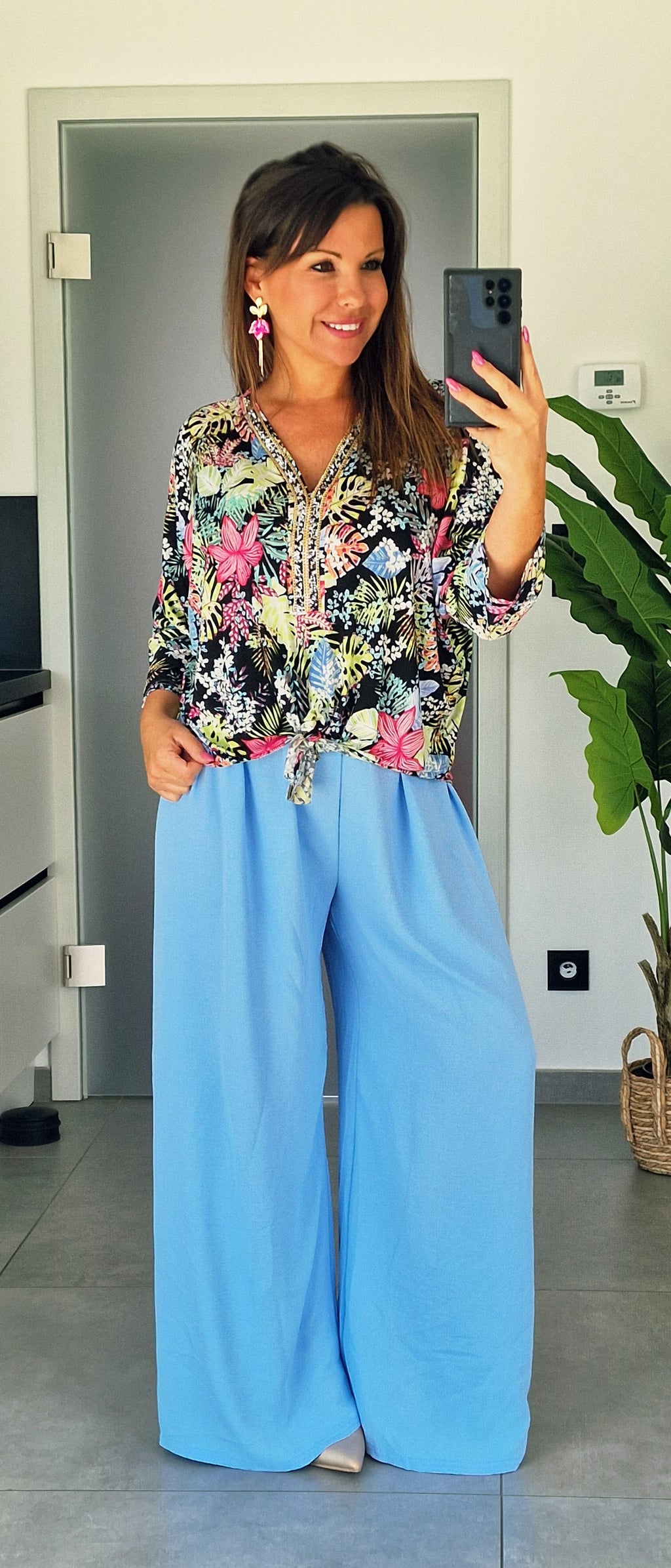 Pantalon - MADDIE bleu ciel