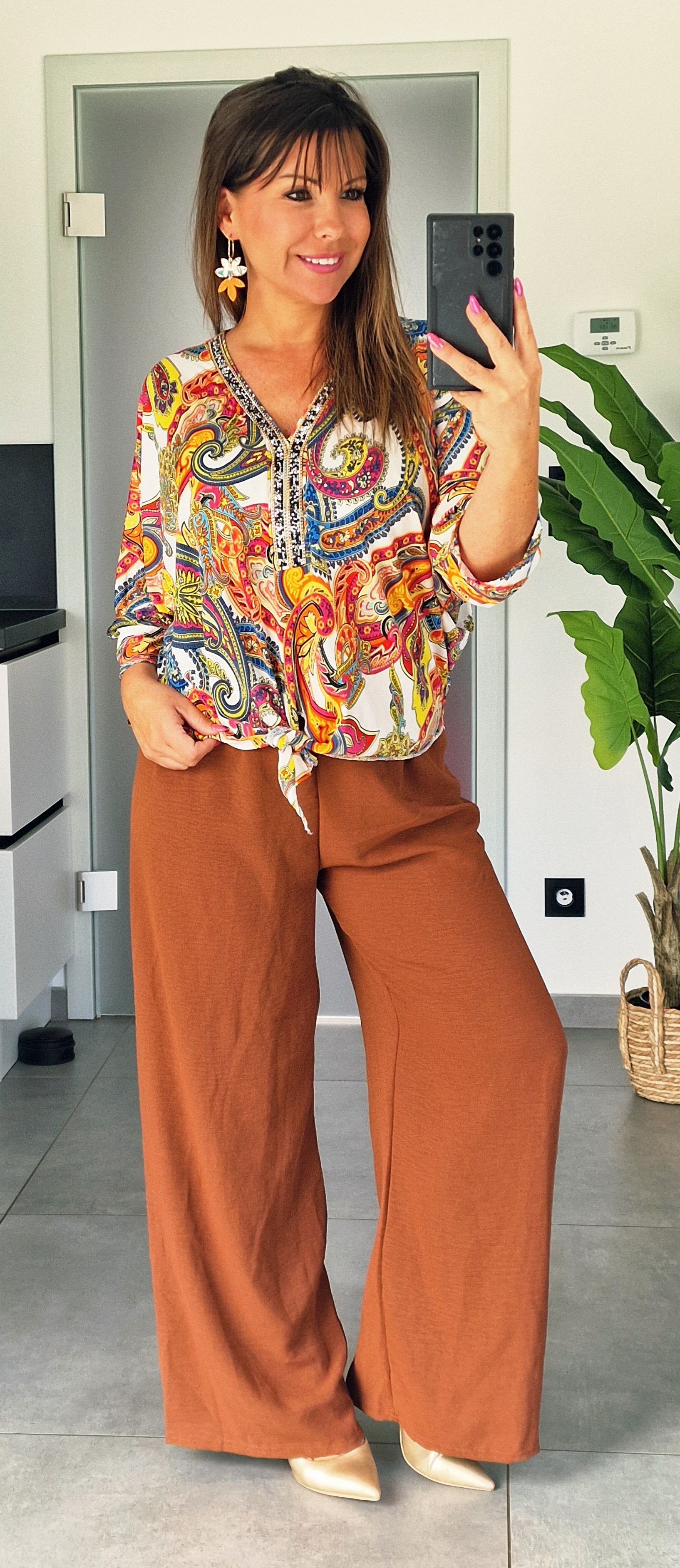 Pantalon - MADDIE brun