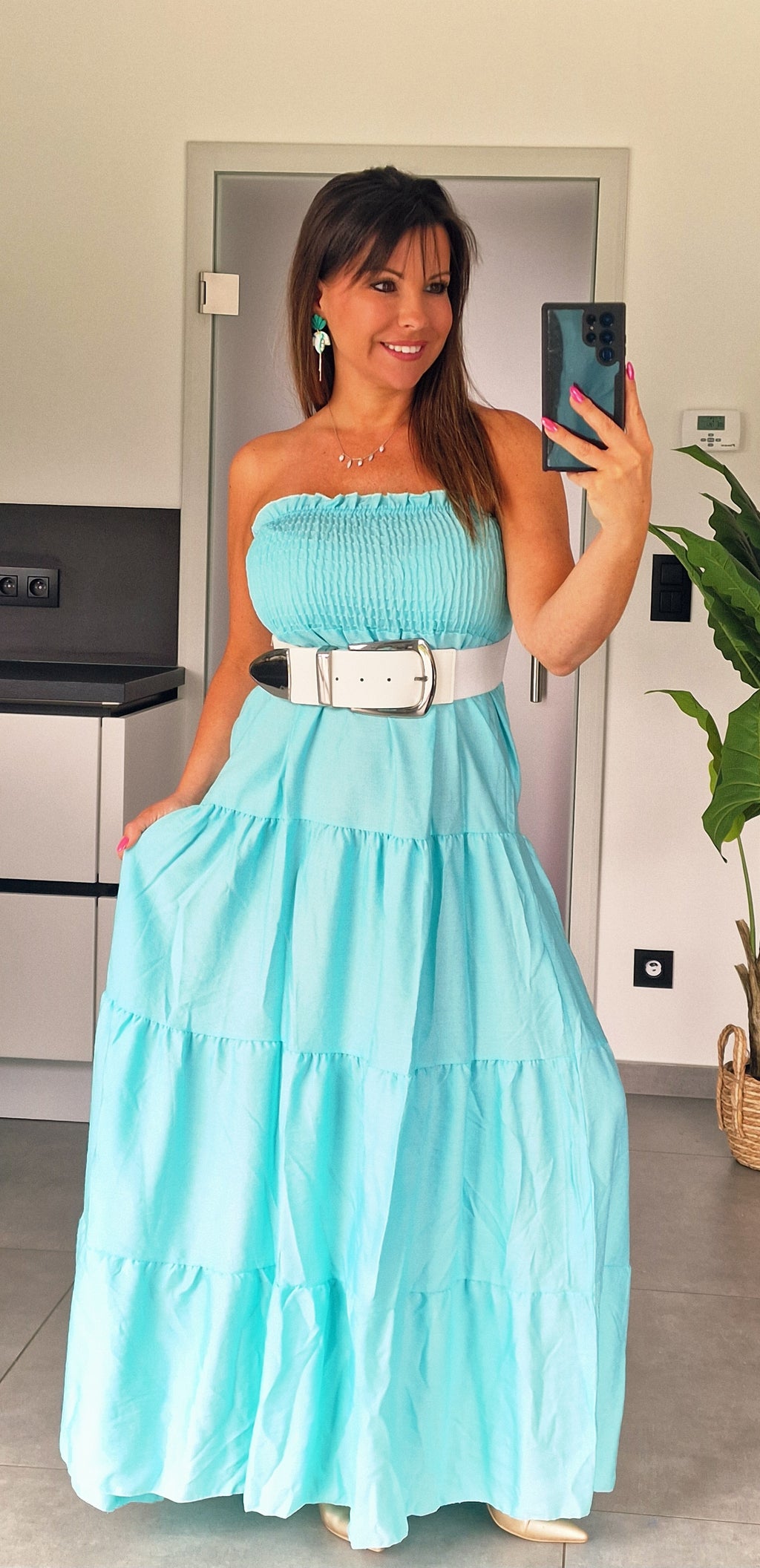 Robe - EMMA vert eau