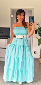 Robe - EMMA vert eau