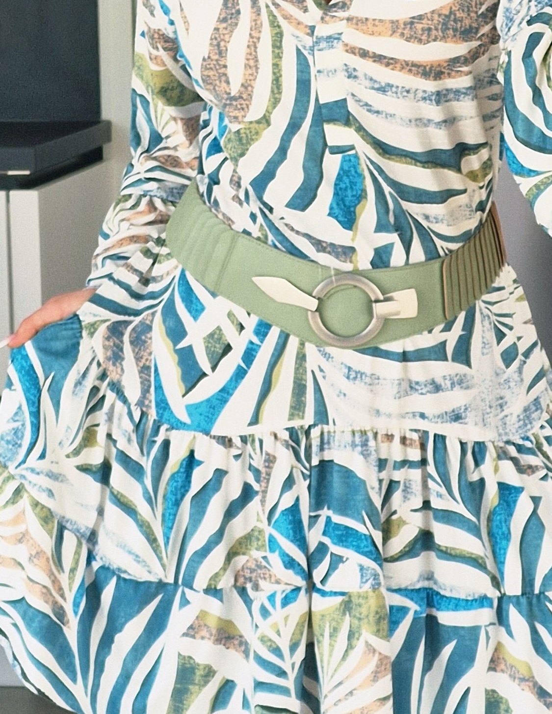Ceinture - ELLA vert eau