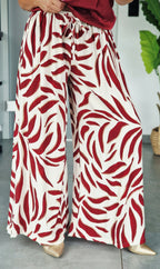 Pantalon - ANNA bordeaux